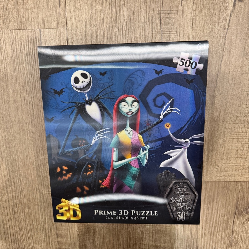 NEW Disney Nightmare Before Christmas 30th Prime 3D Puzzle 500pc Jack‎ Sally